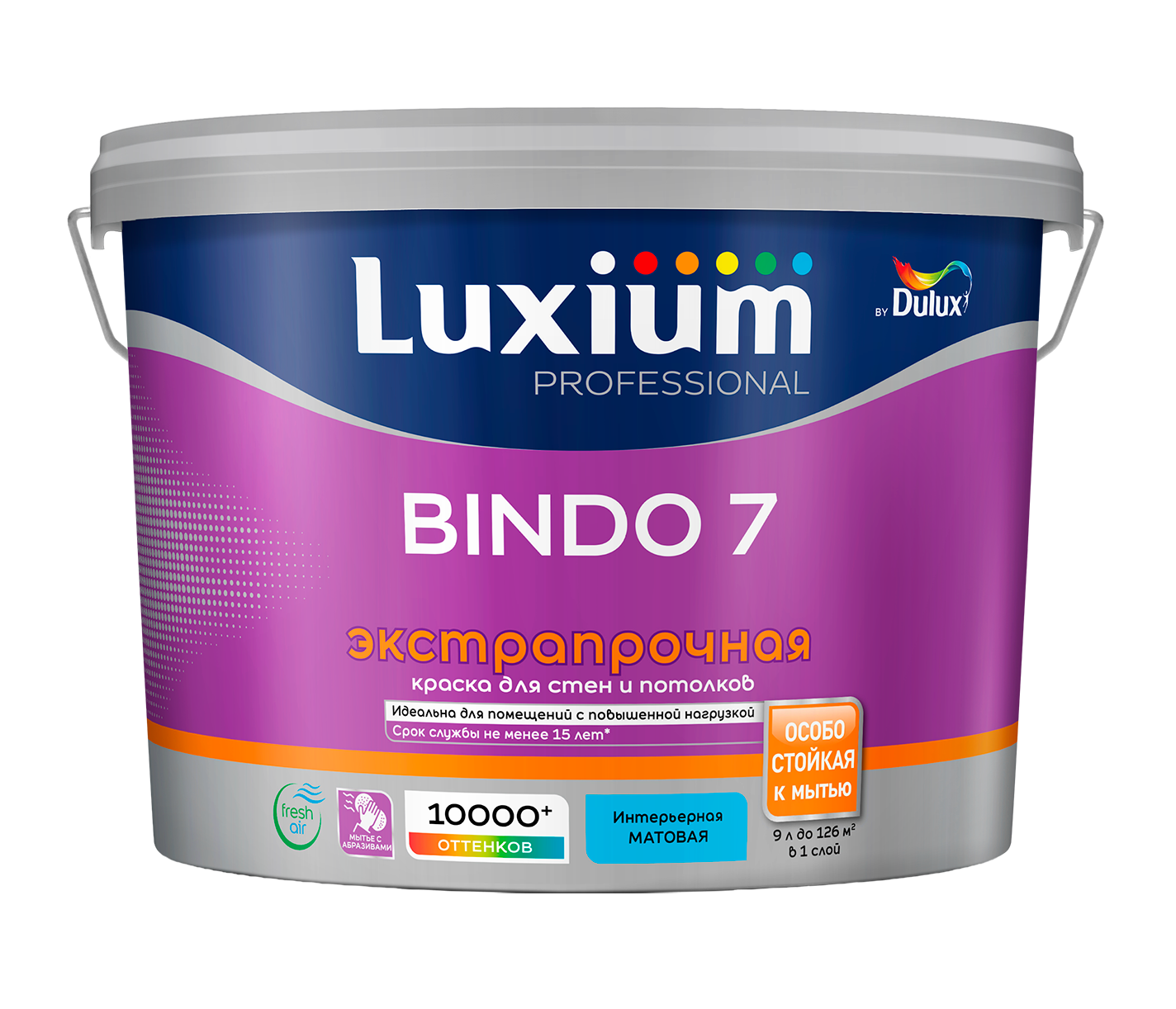 Краска интерьерная BINDO 7 Краска LUXIUM / DULUX Professional BINDO 7