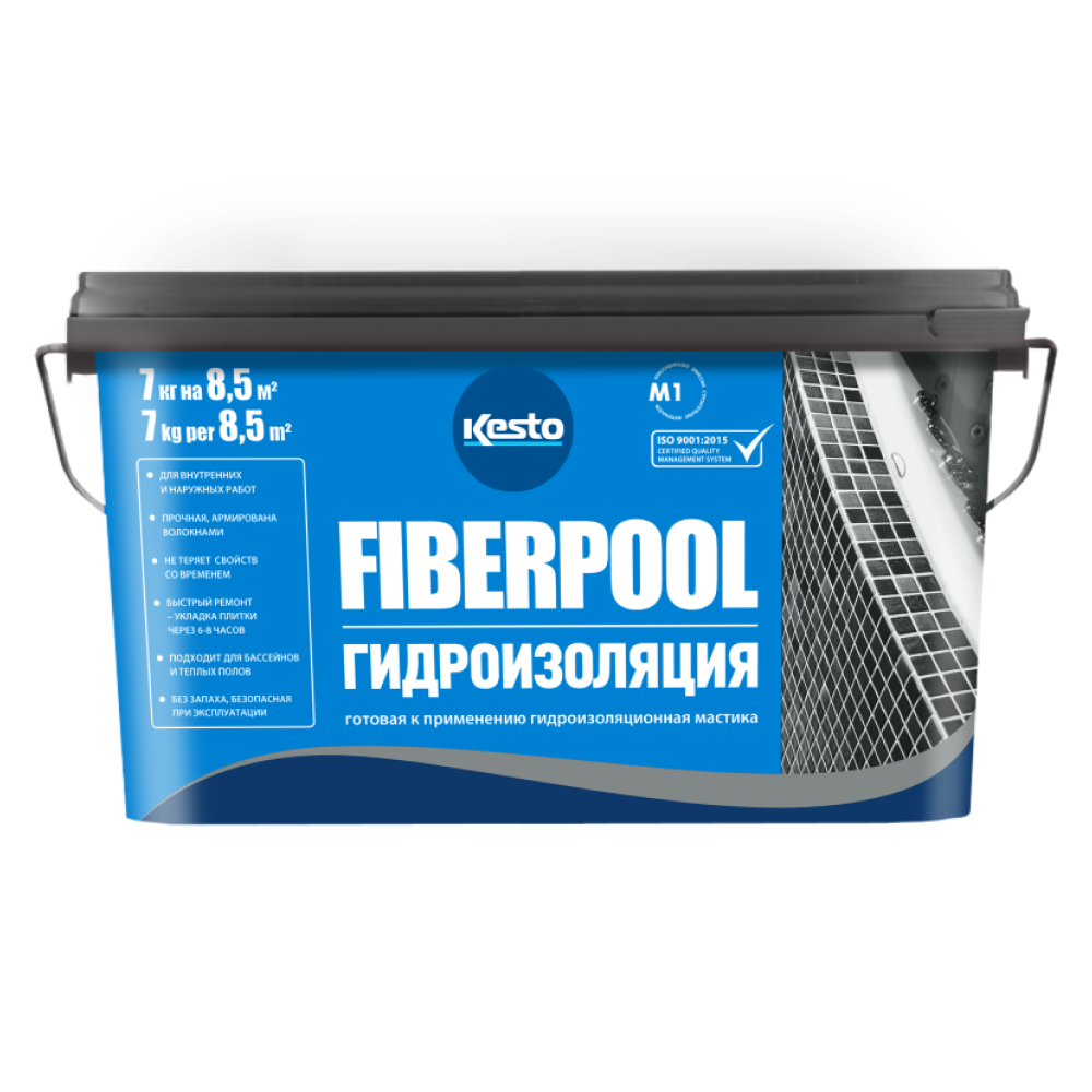 Kesto Fiberpool гидроизоляция Гидроизоляционная мастика Kesto Fiberpool