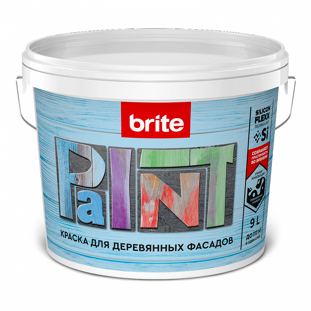 BRITE FLEXX краска для деревянных фасадов Краска BRITE FLEXX для деревянных фасадов