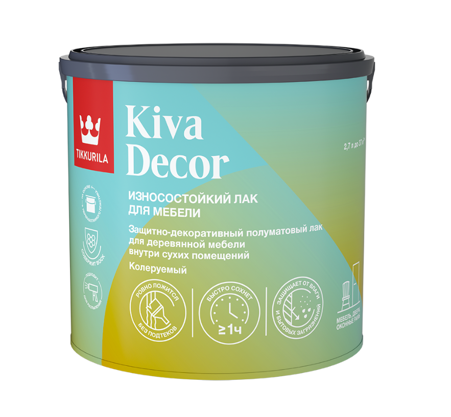 Лак Тиккивала для мебели Kiva Decor Лак для мебели Kiva Decor